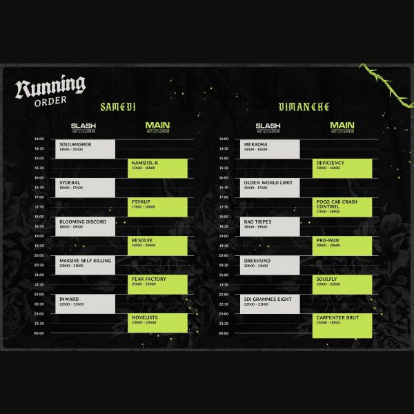 Picture of Running Order